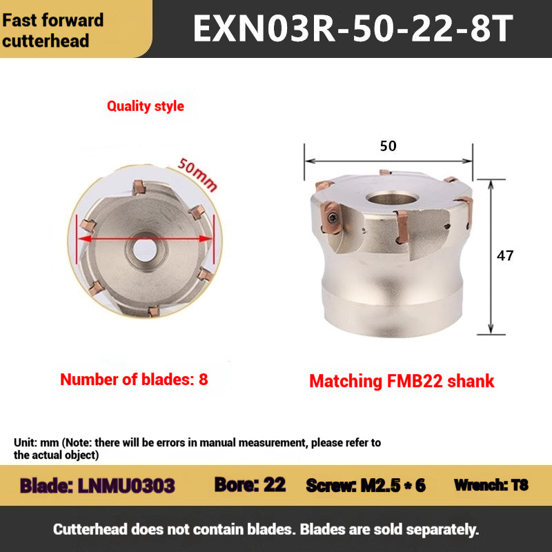 1113-EXN03R fast feed milling cutter disk Toshiba double-sided open roughness internal coolant water discharge milling cutter disk LNMU0303 milling cutter blade Shandong Denso Pricision Tools Co.,Ltd.